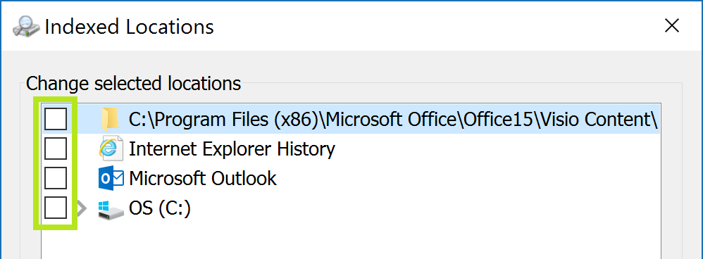 outlook search disabled 2