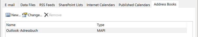 outlook address book