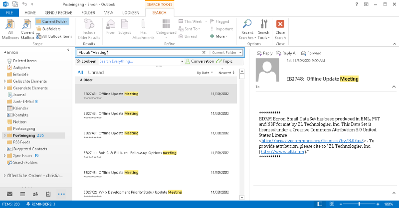 How to use Outlook Search Syntax