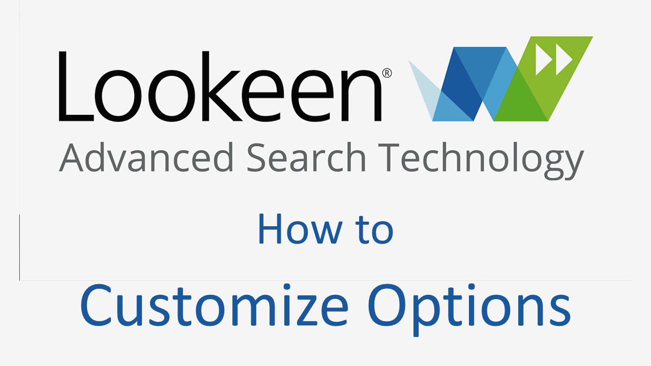 Video: How to Customize Lookeen Options